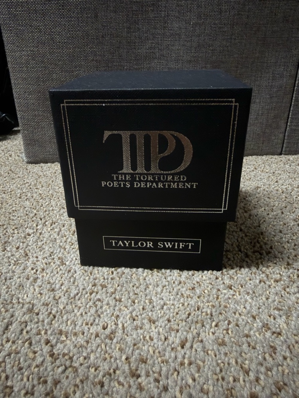 Taylor Swift Black and Silver 'The Tortured Poets Department' Candle. BRAND NEW!